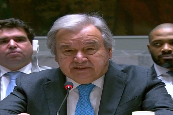 शांतता प्रस्थापित करण्यासाठी प्रयत्न करण्यासंदर्भात संयुक्त राष्ट्रांचे सरचिटणीस अँटोनियो गुटेरेस यांचं भावनिक आवाहन