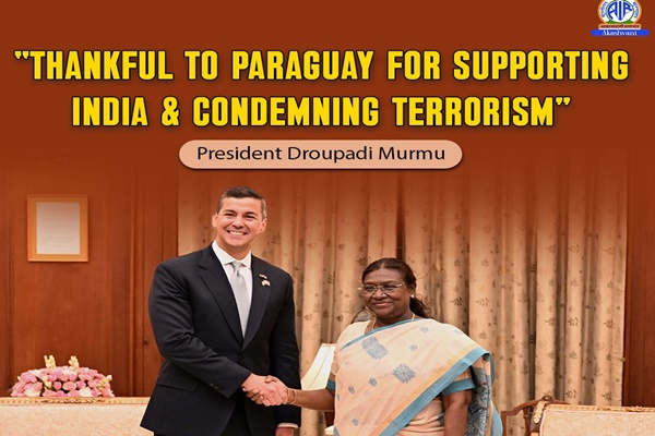President Murmu welcomes Paraguay’s support at UN, calls for deeper India-Paraguay ties