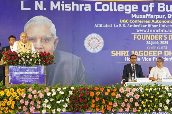 VP Dhankhar hails PM Modi govt’s 10-year economic rise, calls for youth to uphold democratic values