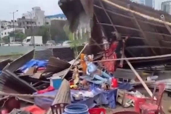 ঢাকাত দুর্গা মন্দিৰ ভাঙি পেলোৱা কাৰ্যক তীব্ৰ গৰিহণা ভাৰত চৰকাৰৰ