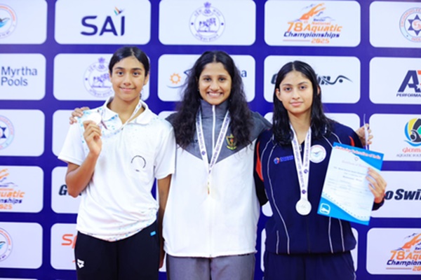 National Aquatics: Shaon Ganguly sets meet record in 400m IM; Karnataka tops medal tally