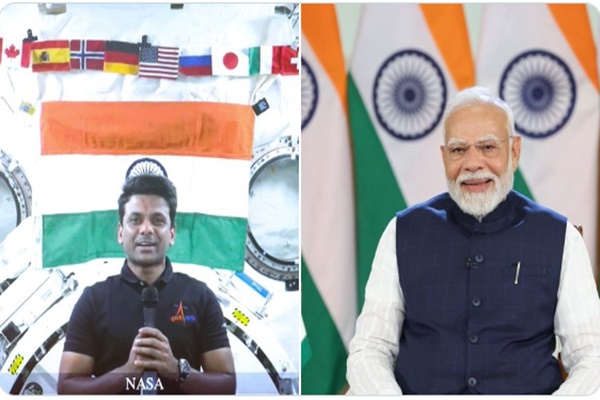 PM Modi interacts with Indian astronaut Shubhanshu Shukla onboard International Space Station