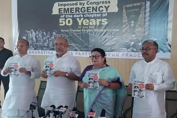 N. Biren Singh Releases Book ‘Emergency Diaries’ in Manipur