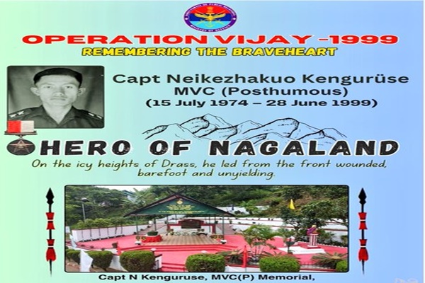 Nagaland Observes 26th Memorial Day of Kargil War Hero Captain Kenguruse