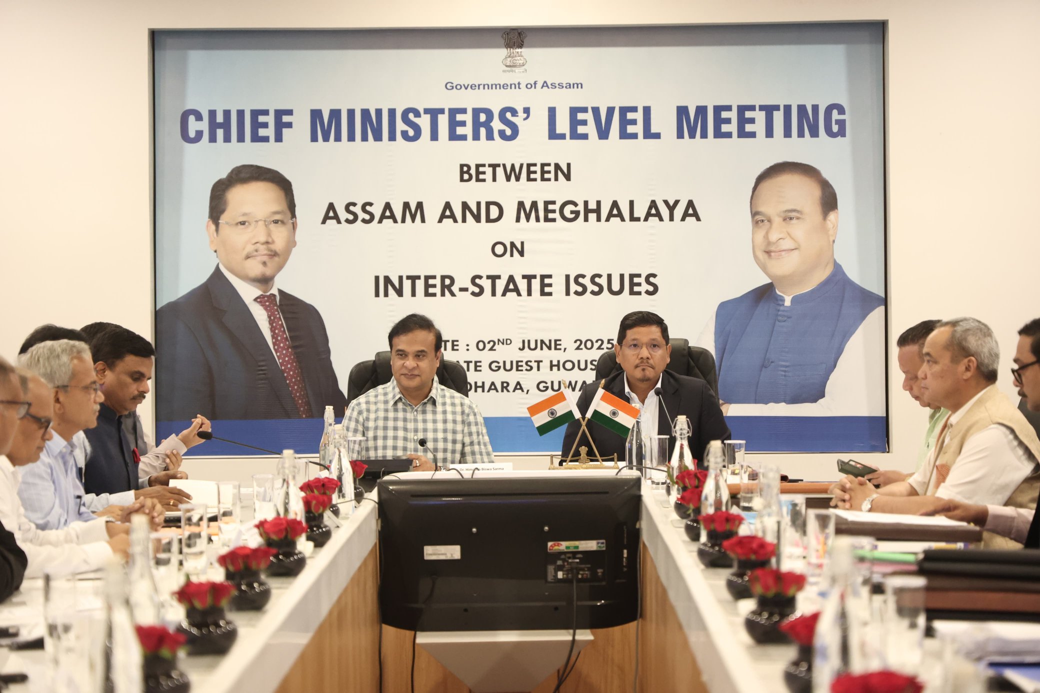 অসম আৰু মেঘালয়ৰ মাজৰ সীমা সমস্যাৰ স্থায়ী সমাধানৰ বাবে দুয়োখন চৰকাৰৰ সিদ্ধান্ত গ্ৰহণ