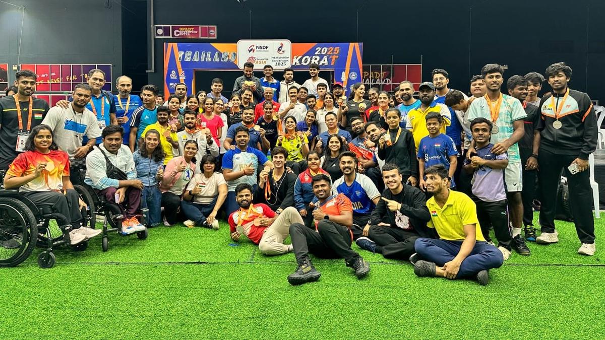 थाईलैंड में एशियाई पैरा-बैडमिंटन चैंपियनशिप 2025 में भारतीय खिलाड़ियों ने 27 पदक जीते