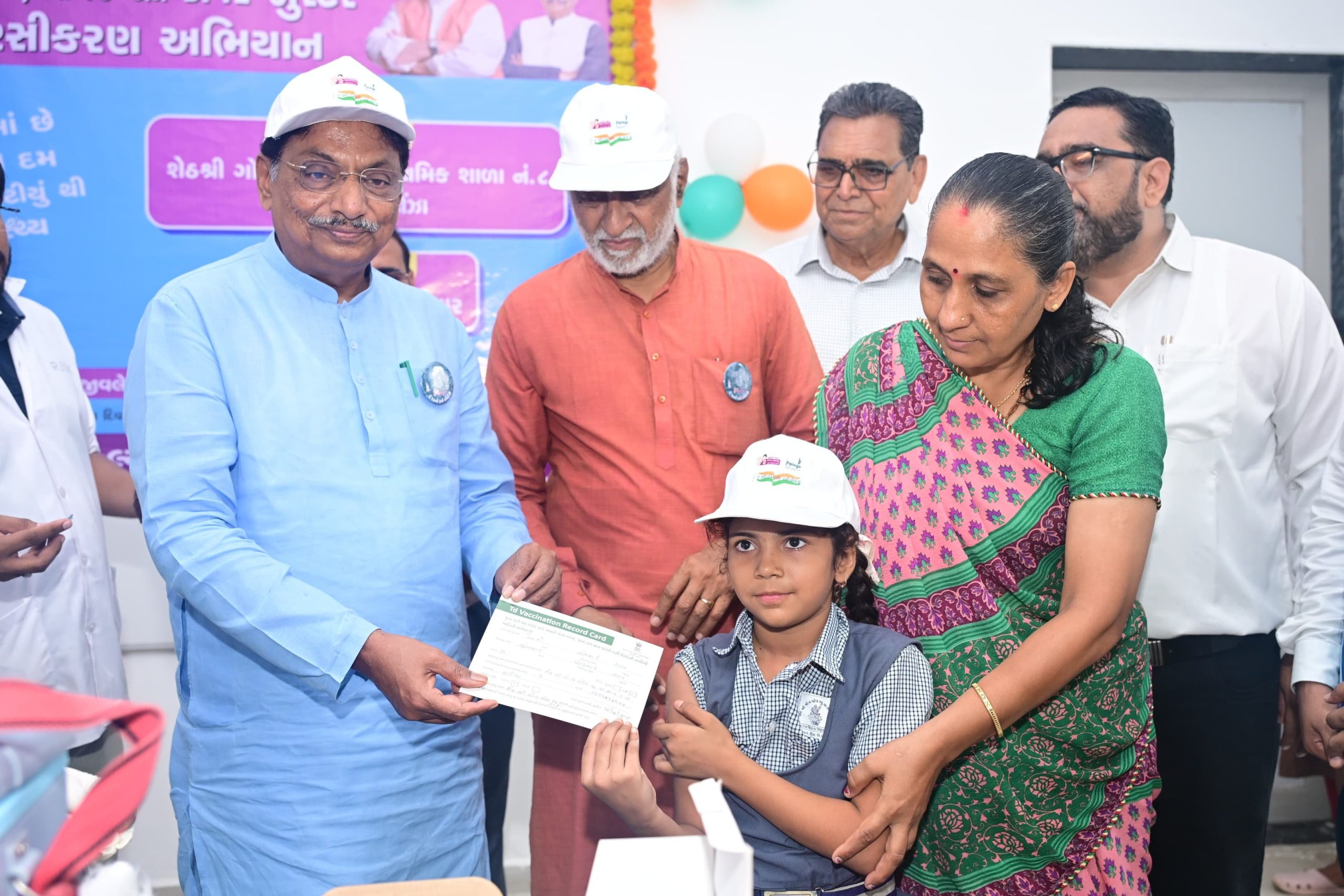 આરોગ્ય મંત્રી ઋષિકેશ પટેલે મહેસાણા જિલ્લાના ઊંઝા ખાતેથી TD અને DPT-ત્રિગુણી રસીકરણ અભિયાનનો આજે રાજ્યવ્યાપી પ્રારંભ કરાવ્યો.