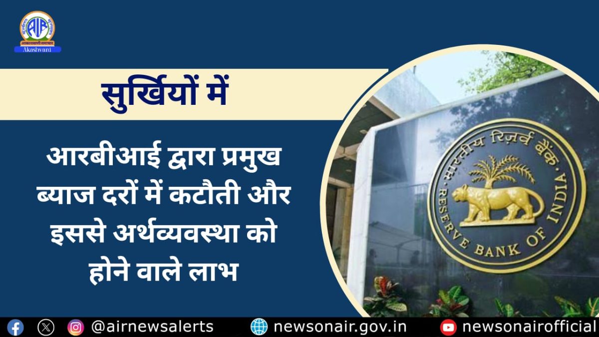 Surkhiyon Mein : आरबीआई द्वारा प्रमुख ब्याज दरों में कटौती और इससे अर्थव्यवस्था को होने वाले लाभ