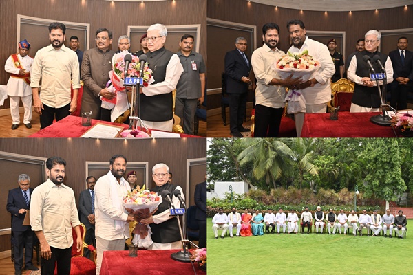 Three New Ministers Inducted into Revanth Reddy’s Cabinet in Telangana