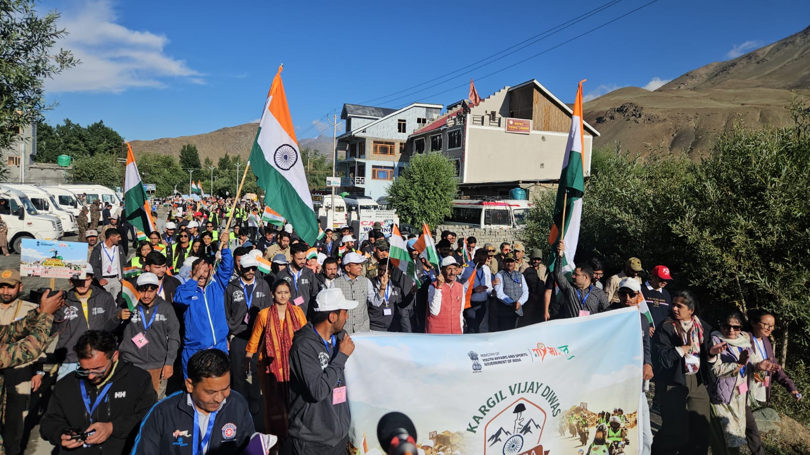 Kargil Vijay Diwas: Tribute March Held in Drass to Honour 1999 Kargil War Heroes