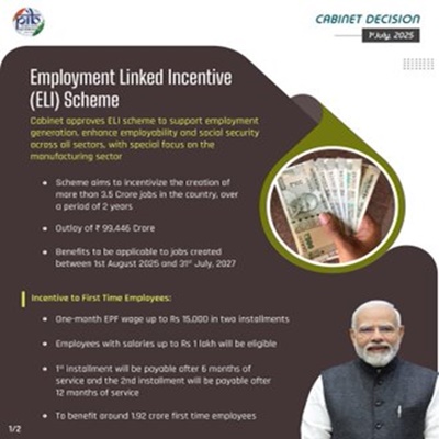 Cabinet approves employment-linked incentive scheme to provide  social security