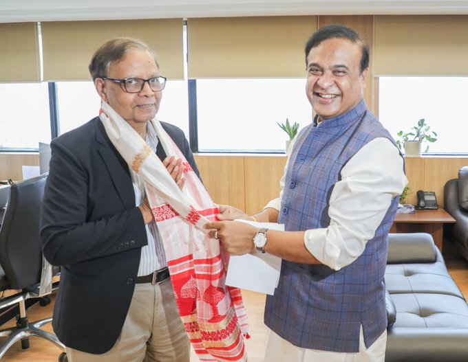 উত্তৰ-পূৰ্বাঞ্চললৈ আগবঢ়োৱা কেন্দ্ৰীয় কৰৰ ১০ শতাংশ পুঁজি হস্তান্তৰৰ ক্ষেত্ৰত অসমক সুকীয়া দৃষ্টিকোণেৰে বিবেচনা কৰিবলৈ মুখ্যমন্ত্ৰী ড° হিমন্ত বিশ্ব শৰ্মাৰ প্ৰস্তাৱ