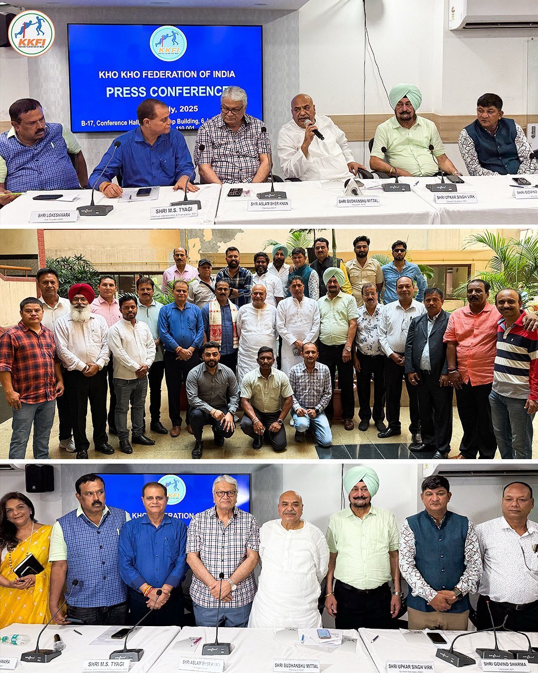 भारतीय खो-खो महासंघ ने नई दिल्ली स्थित मुख्यालय में चुनाव के बाद अपने नव निर्वाचित शासी परिषद की घोषणा की