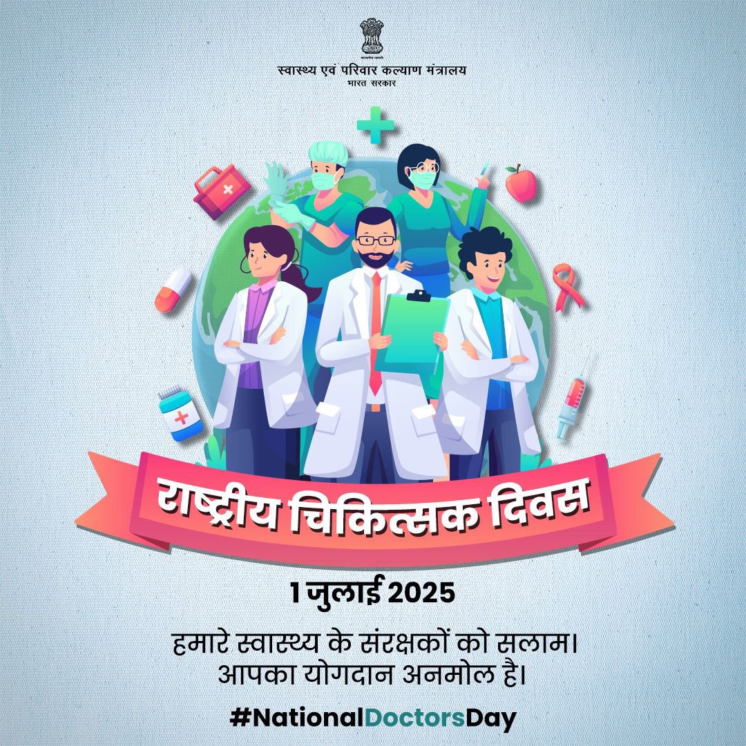 देशभरात आज डॉक्टर आणि सनदी लेखापाल दिवस साजरा केला जात आहे