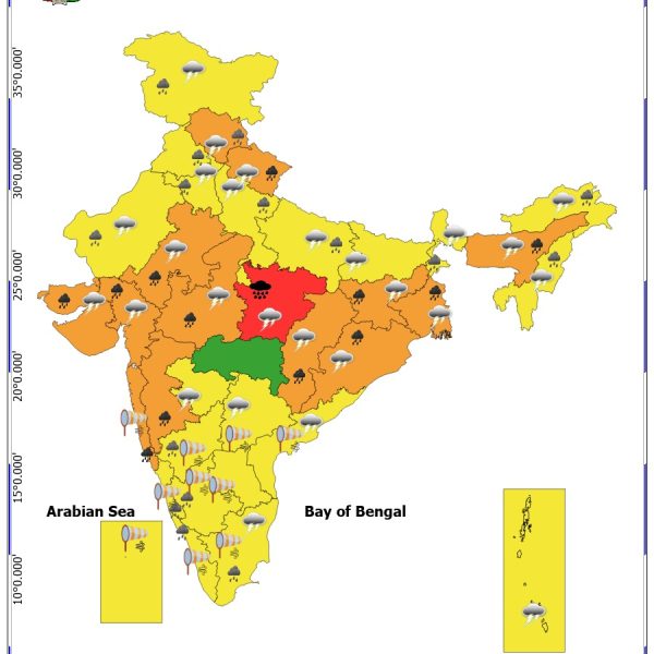 IMD issues red alert for extremely heavy rainfall over Madhya Pradesh today