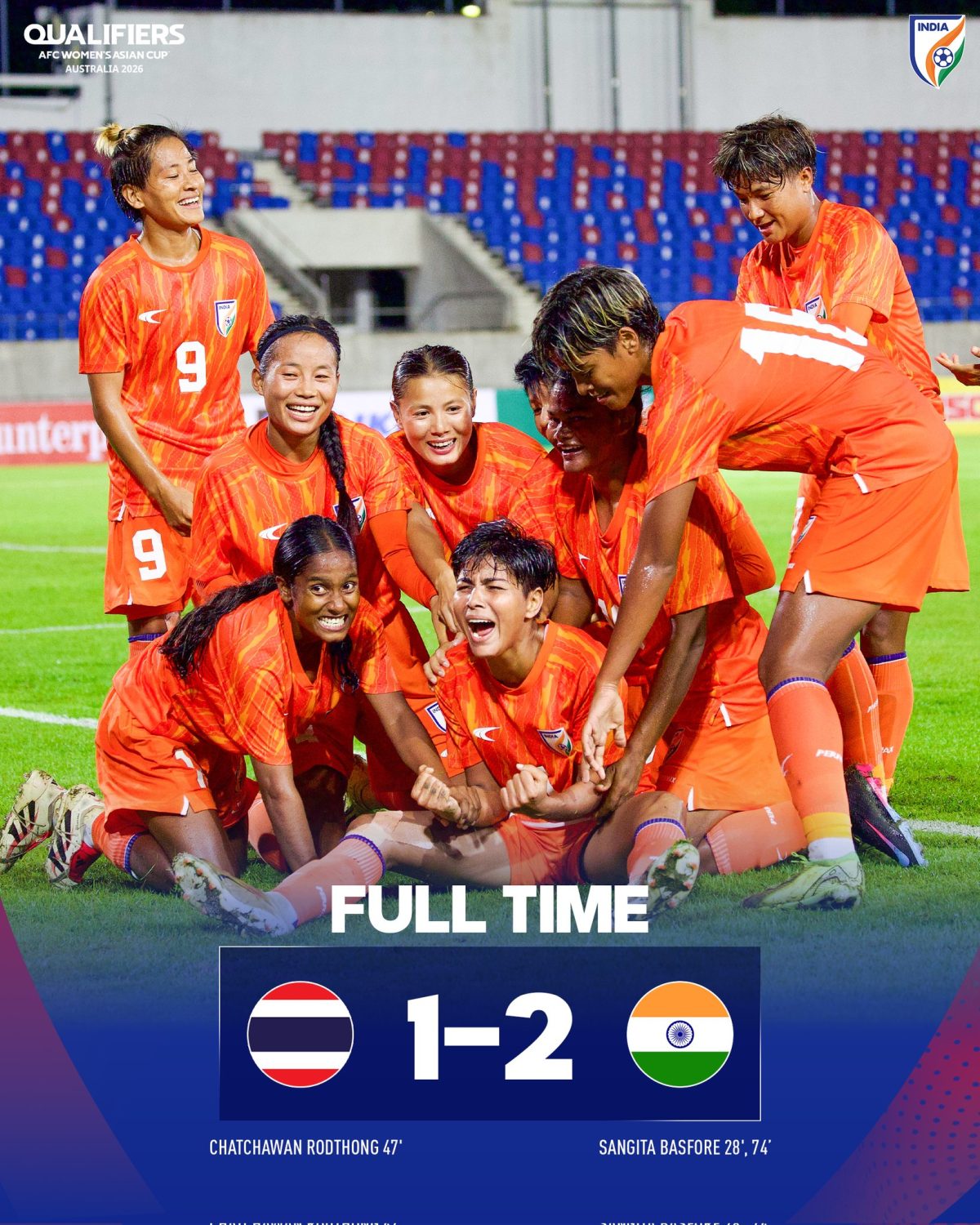 Football: India secures AFC Women’s Asian Cup Qualification for the first time