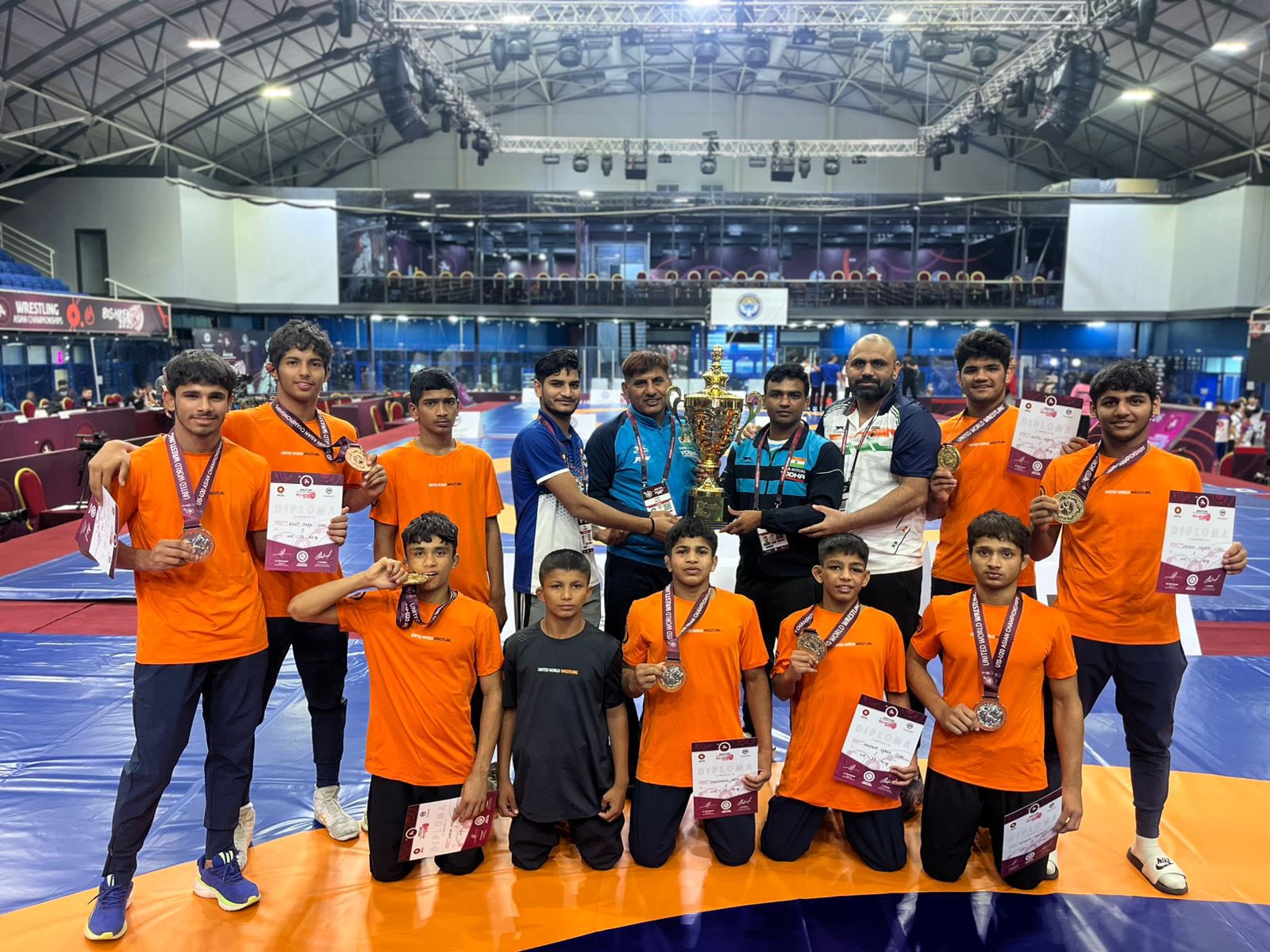 India’s U-20 Freestyle Wrestling Team Secures Second Position At 2025 U-20 Wrestling Championship