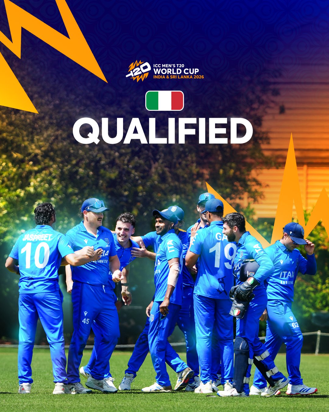 Italy qualifies for ICC Men’s T20 World Cup for the first time