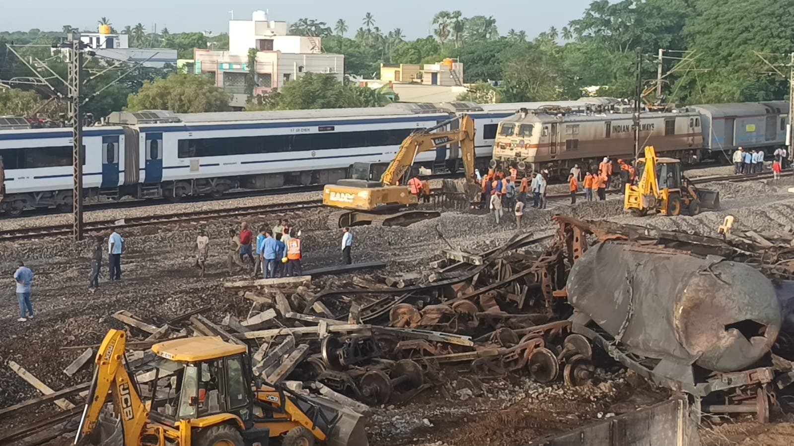 Rail Services Restored Between Chennai and Arakkonam After Freight Train Fire Incident