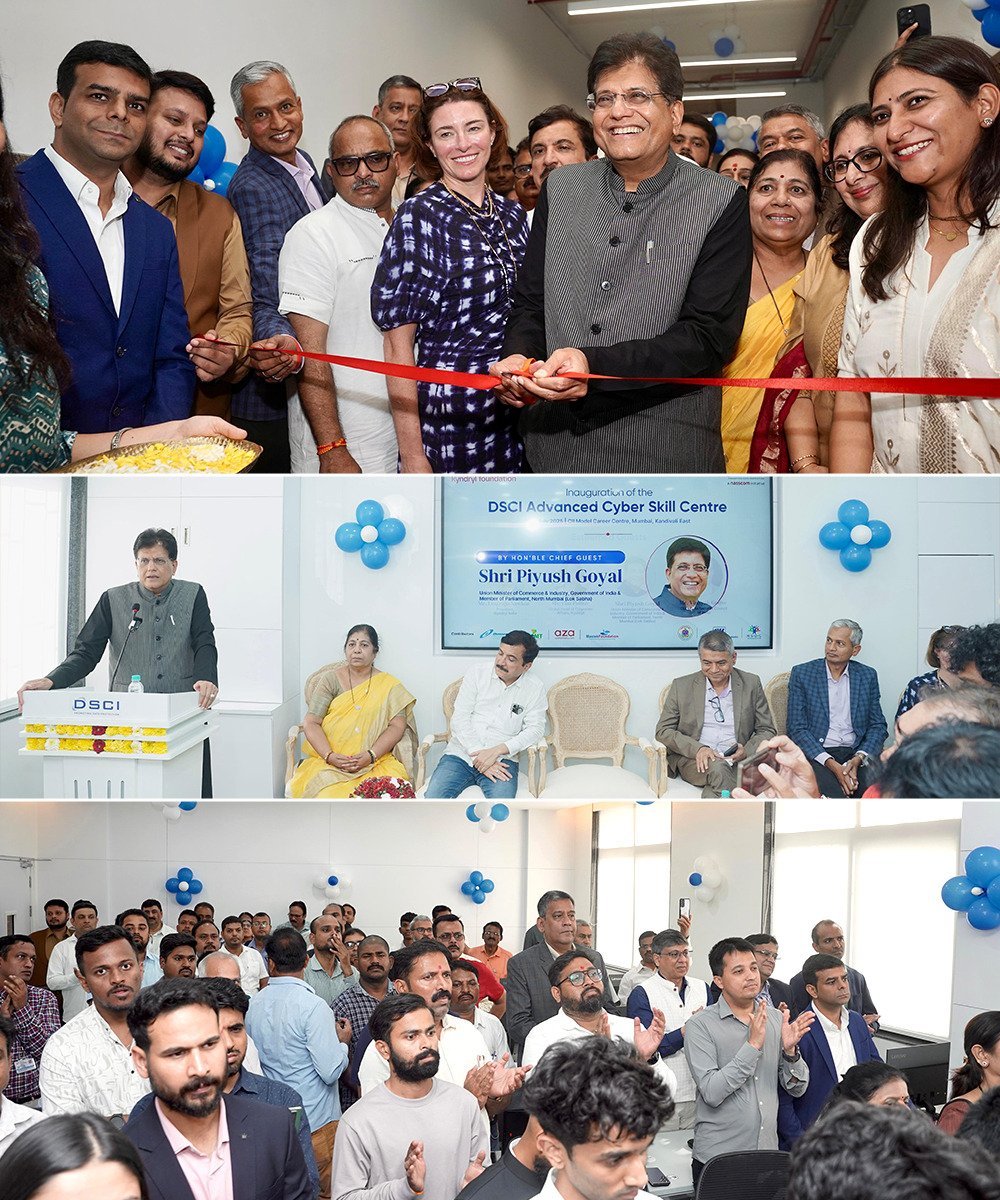 केंद्रीय मंत्री पीयूष गोयल ने मुंबई के उपनगरीय इलाके कांदिवली में एक उन्नत साइबर कौशल केंद्र का उद्घाटन किया