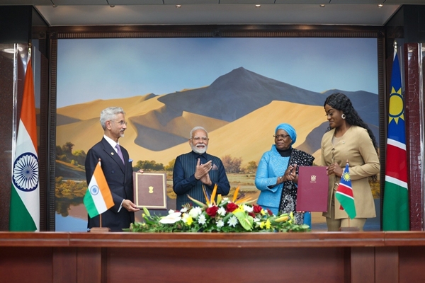 India, Namibia sign 4 MoUs  to deepen economic partnership by exploring new areas of cooperation
