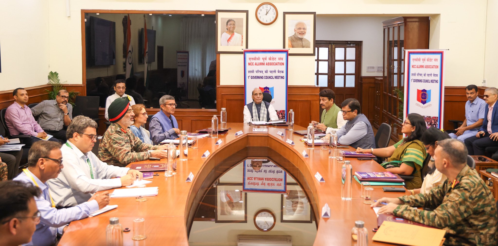 Defence Minister Rajnath Singh chairs 1st Governing Council meeting of NCC Alumni Association
