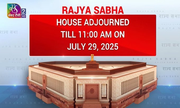 Rajya Sabha adjourns for the day following Opposition’s uproar