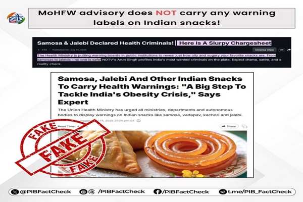 Health Ministry rejects media reports of directing Warning Labels on street food products