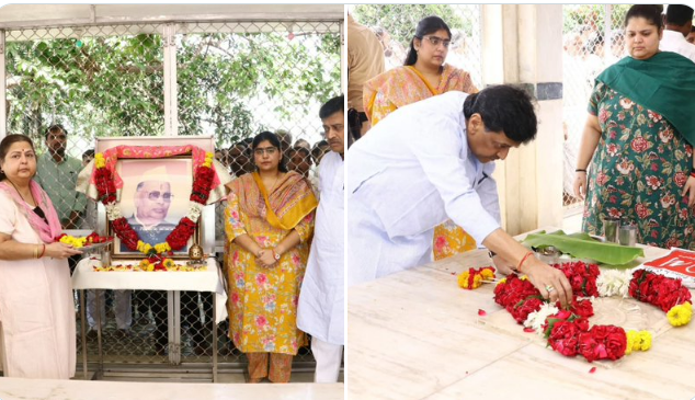 राज्याचे माजी गृहमंत्री शंकरराव चव्हाण यांच्या जयंतीदिनी आज त्यांना अभिवादन
