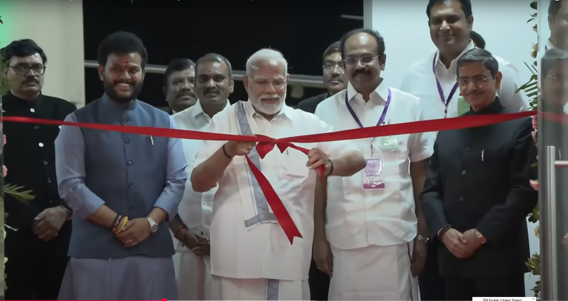 पीएम मोदी ने तमिलनाडु में थूथुकुडी हवाई अड्डे के नए टर्मिनल भवन का किया लोकार्पण
