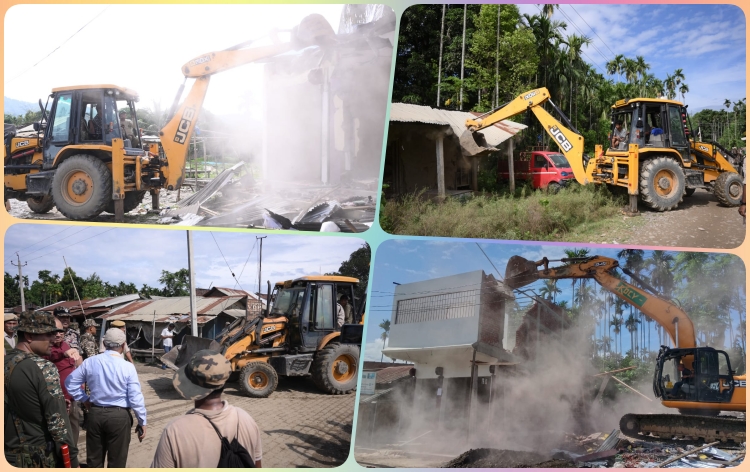 গোলাঘাটৰ উৰিয়ামঘাটৰ ৰেংমা সংৰক্ষিত বনাঞ্চলত প্ৰশাসনৰ উচ্ছেদ অভিযান, ১১ হাজাৰ বিঘা ভূমি দখলমুক্ত কৰাৰ লক্ষ্য