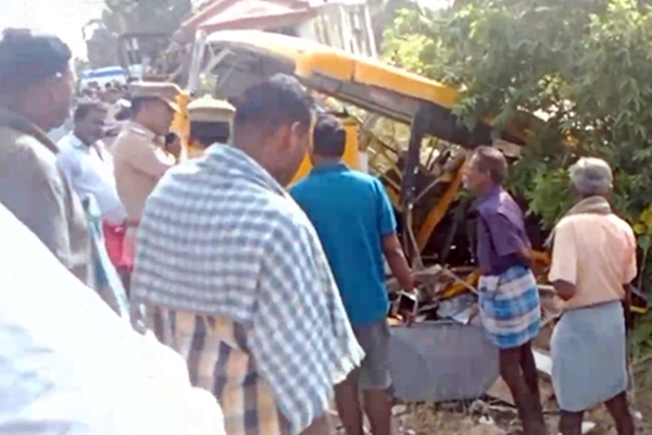 Tamil Nadu: 3 students killed, 5 injured as school van hit by train