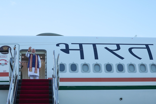 PM Modi emplanes for Namibia after concluding his Brazil visit