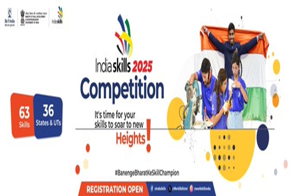 Registration opens for India Skills Competition 2025; winners to represent Nation at WorldSkills 2026