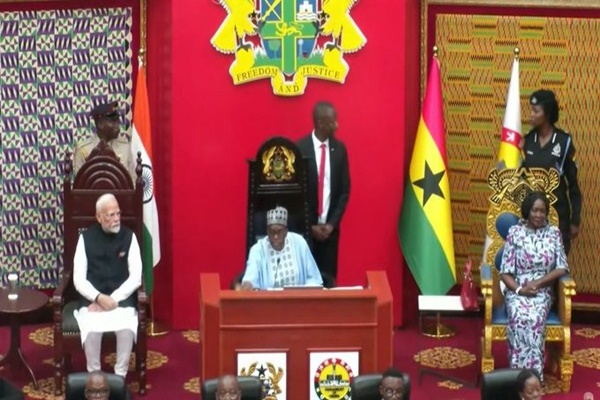 PM Modi addresses Ghana Parliament, says honoured to speak in land that radiates spirit of democracy