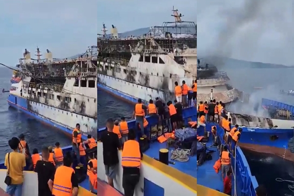 Indonesian Ferry Fire Kills 3; 150 Rescued Off North Sulawesi Coast