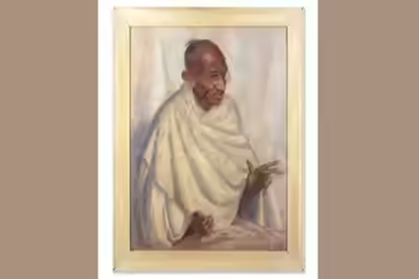 Mahatma Gandhi’s rare oil portrait sold for more than $200000