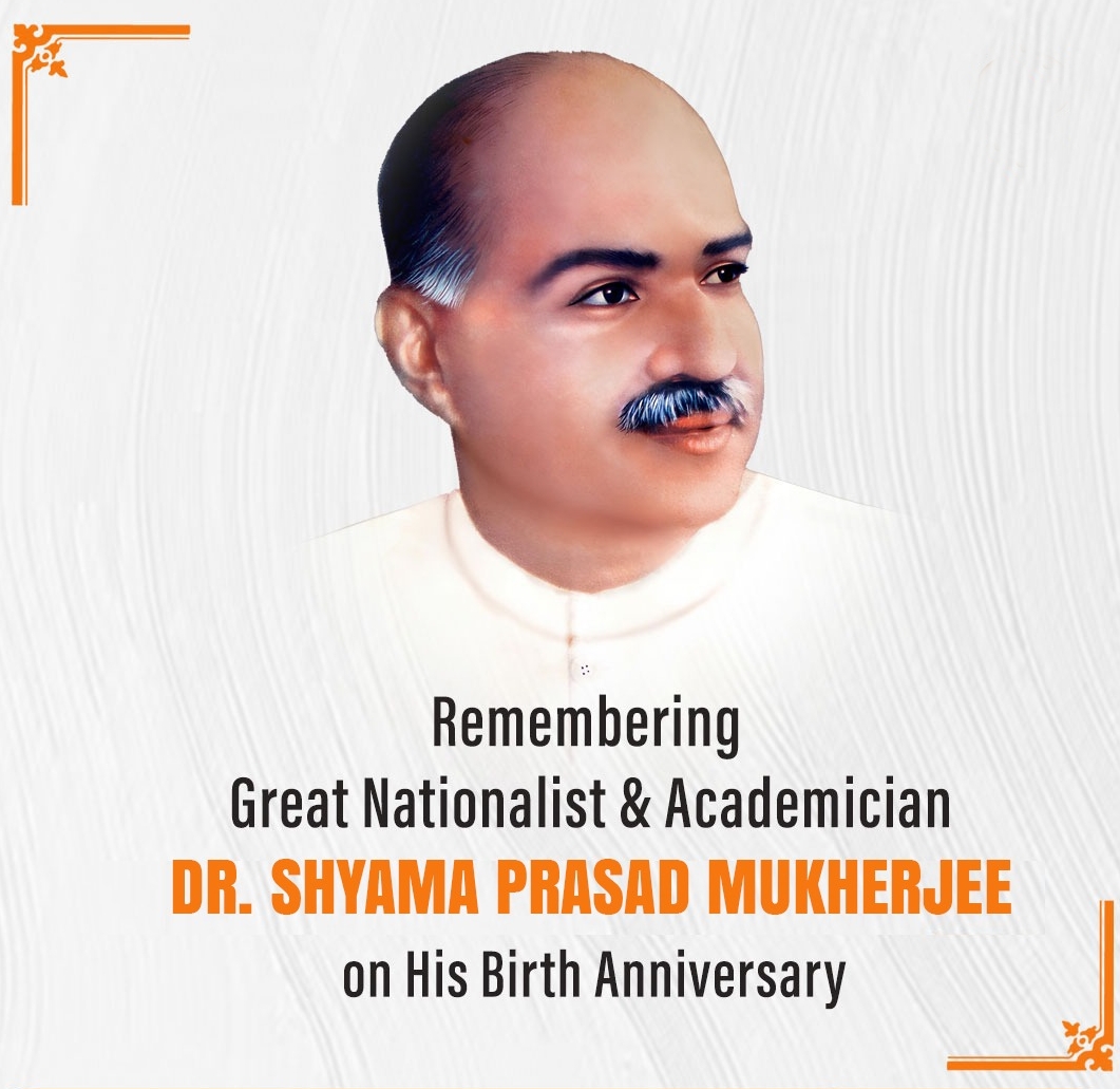 PM Modi pays tributes to eminent thinker, educationist Dr. Shyama Prasad Mukherjee on his birth anniversary