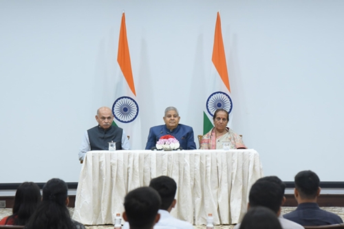 VP Dhankhar Urges Constructive Politics, Emphasises Dialogue and Deliberation