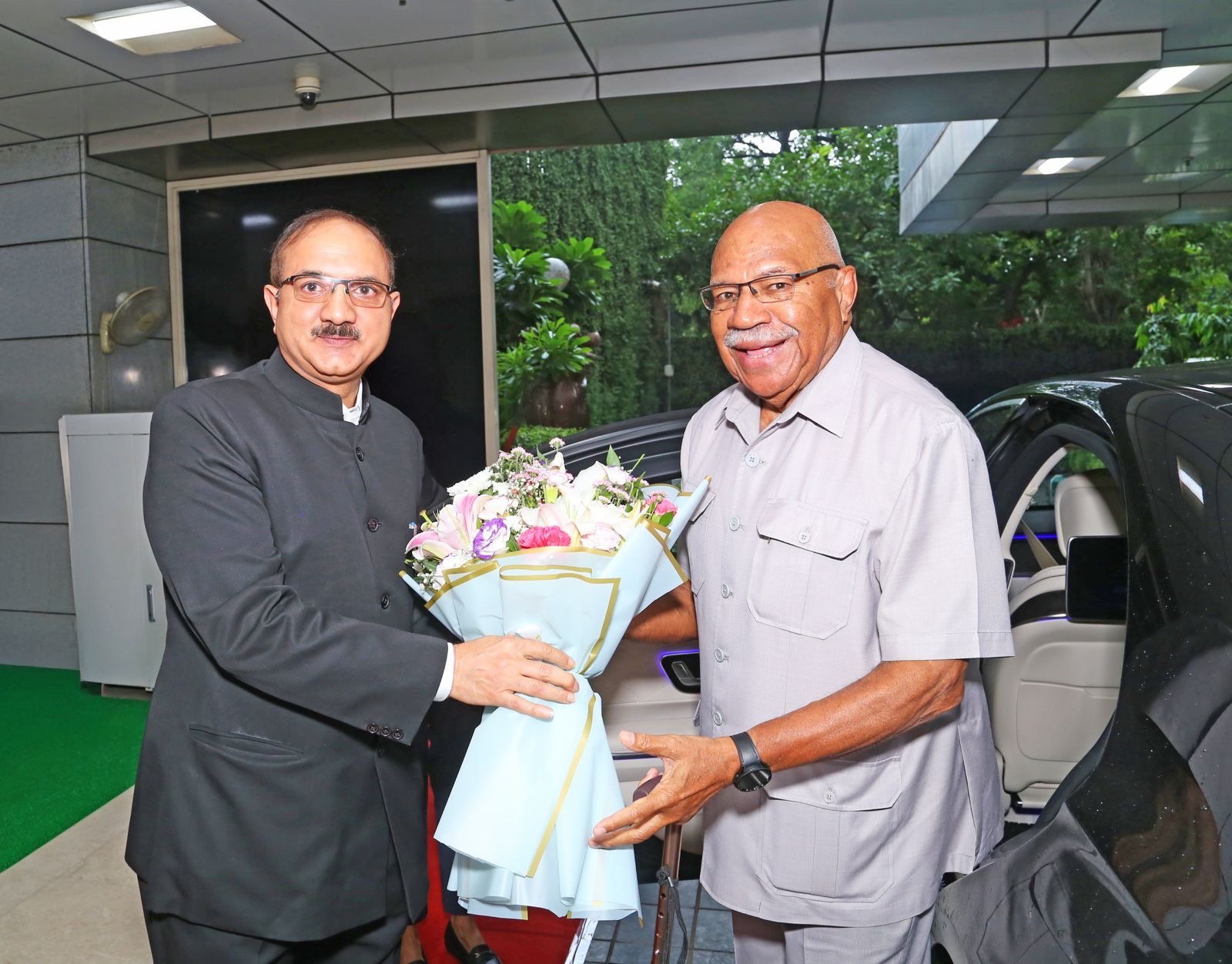 ফিজির প্রধানমন্ত্রী সিতিভেনি লিগামামাদা রাবুকা আজ নতুন দিল্লিতে ভারতের UIDAI কর্তৃপক্ষের প্রধান কার্যালয় পরিদর্শন করেন।