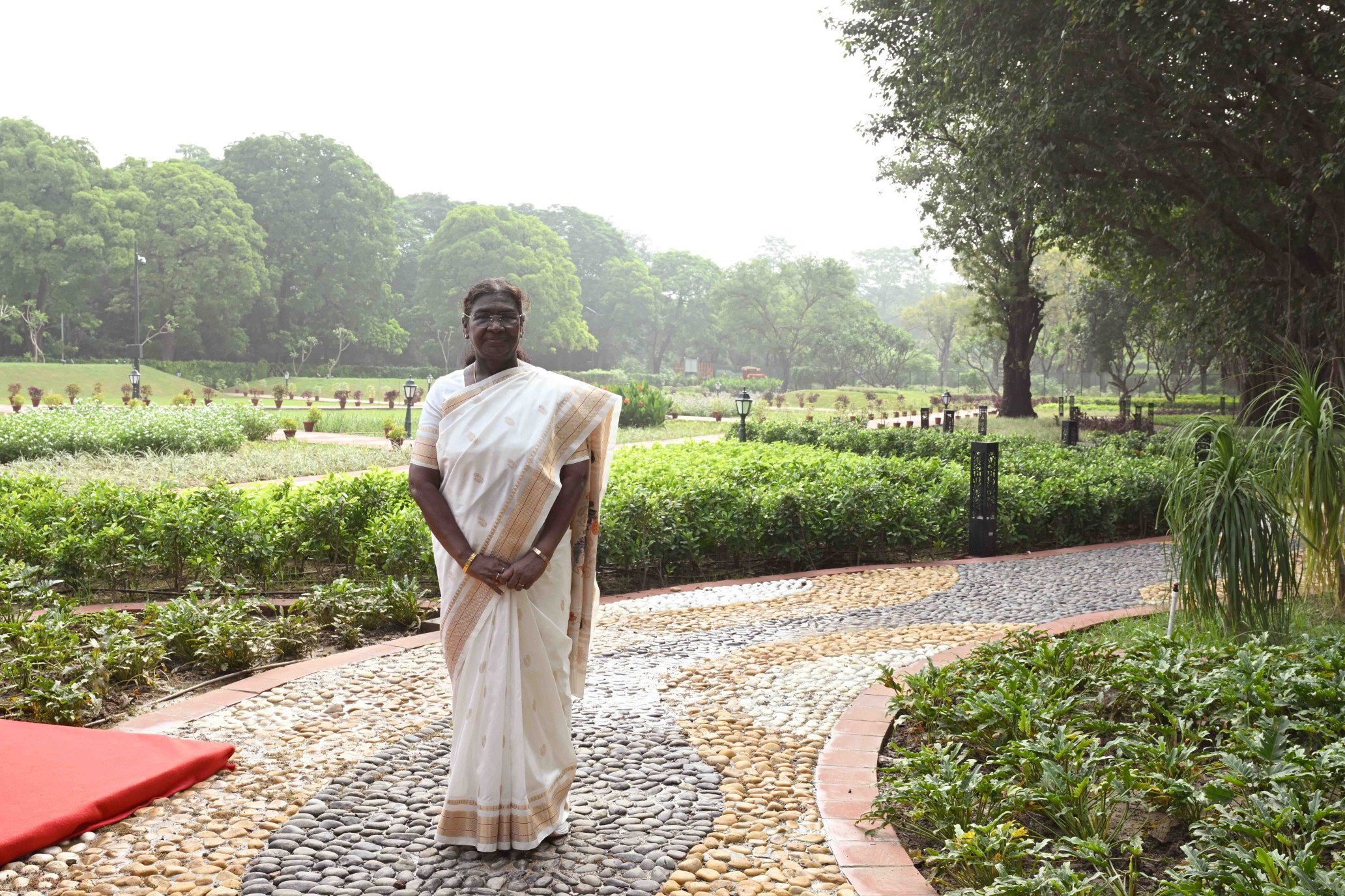 President Droupadi Murmu Inaugurates Plumeria Garden, Banyan Grove, and Babbling Brook