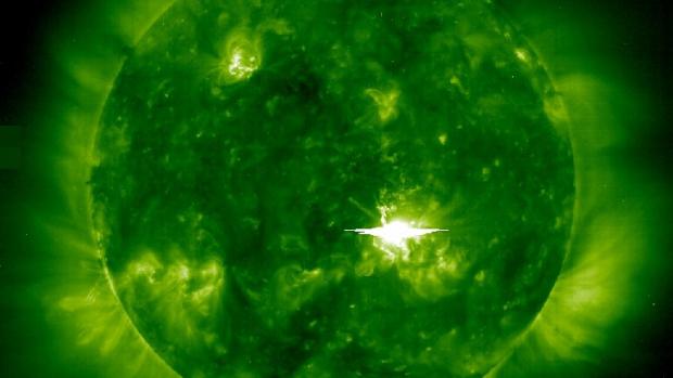 A solar flare of M2 level, strongest in past 1.5 months recorded on Sun