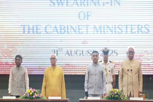 Cabinet reshuffle in Goa; two new ministers inducted