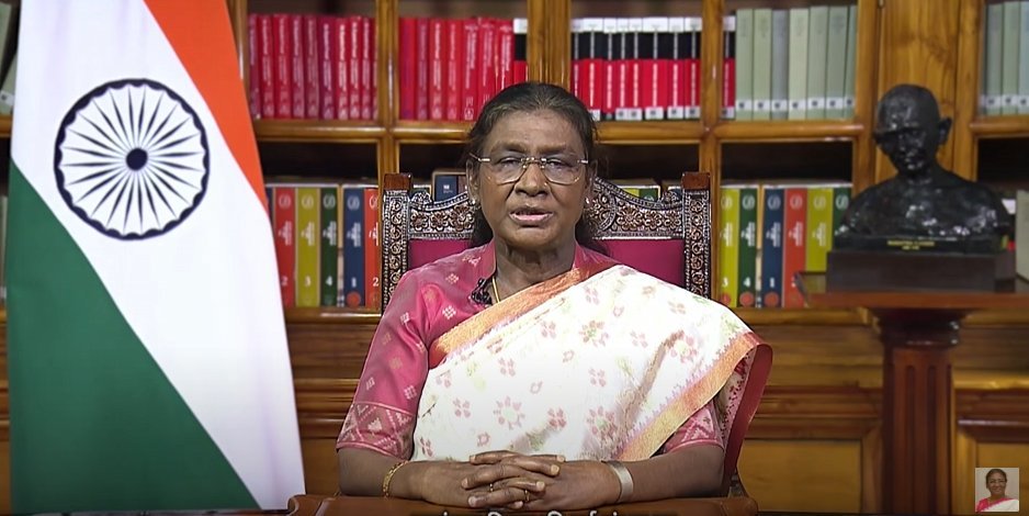 राष्ट्रपति द्रौपदी मुर्मु ने 79वें स्वतंत्रता दिवस की पूर्व संध्या पर राष्ट्र को किया संबोधित