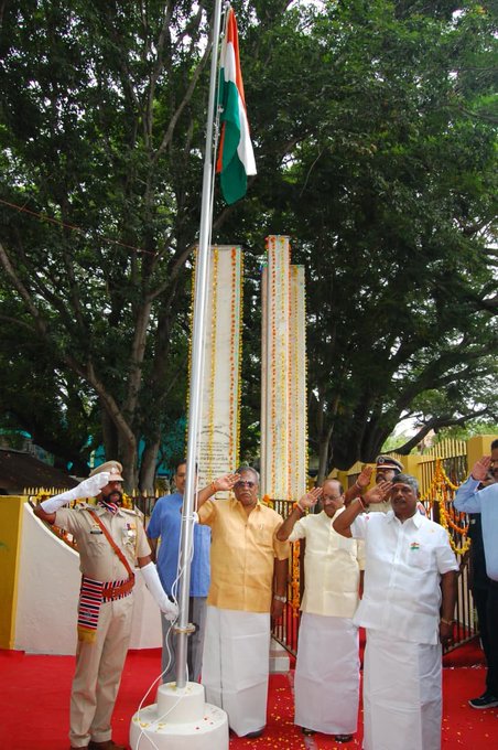 पुद्दुचेरी में आज विधिवत स्थानांतरण दिवस मनाया गया