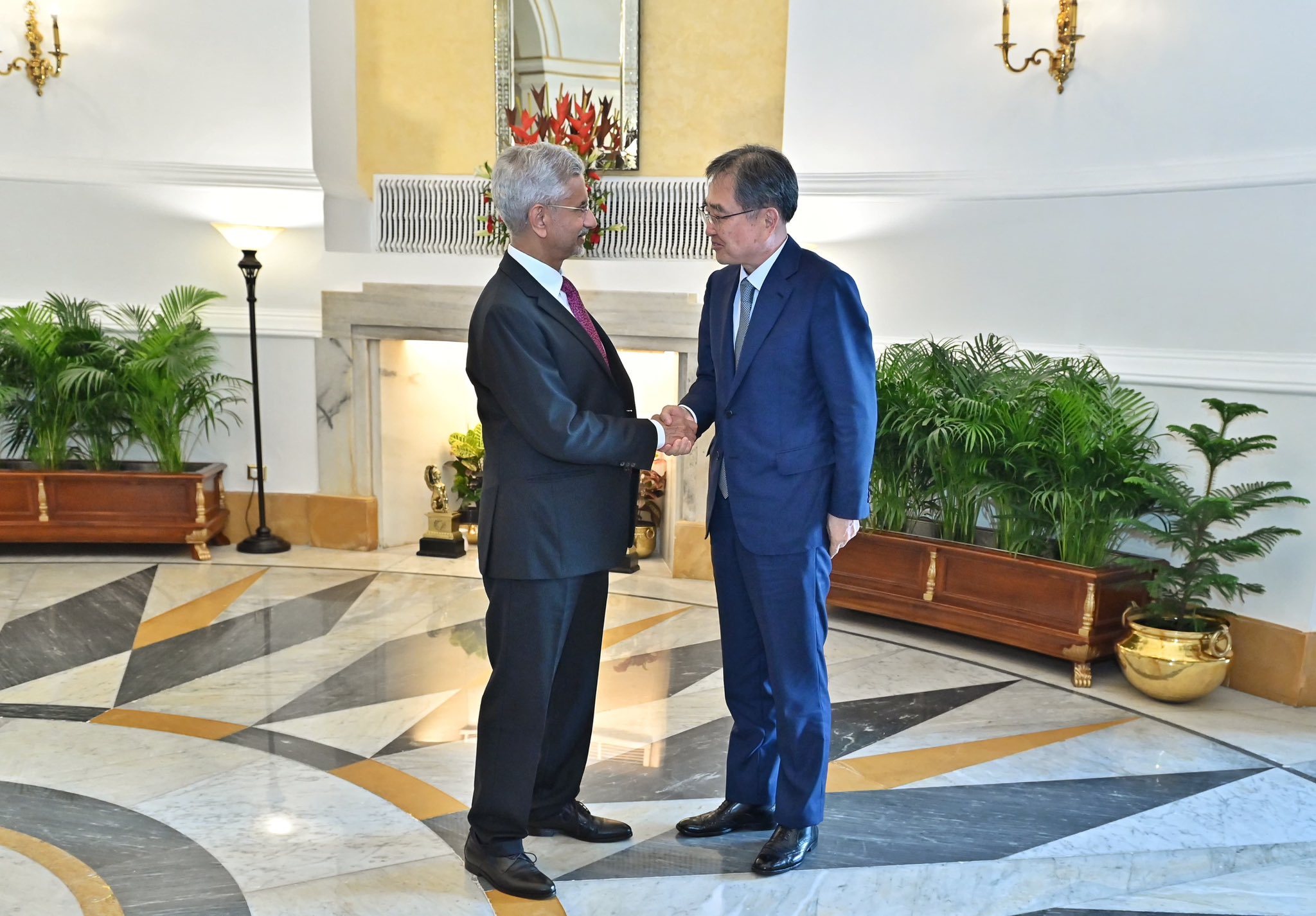 External Affairs Minister Dr S Jaishankar held a bilateral meeting with his South Korean counterpart Cho Hyun in New Delhi