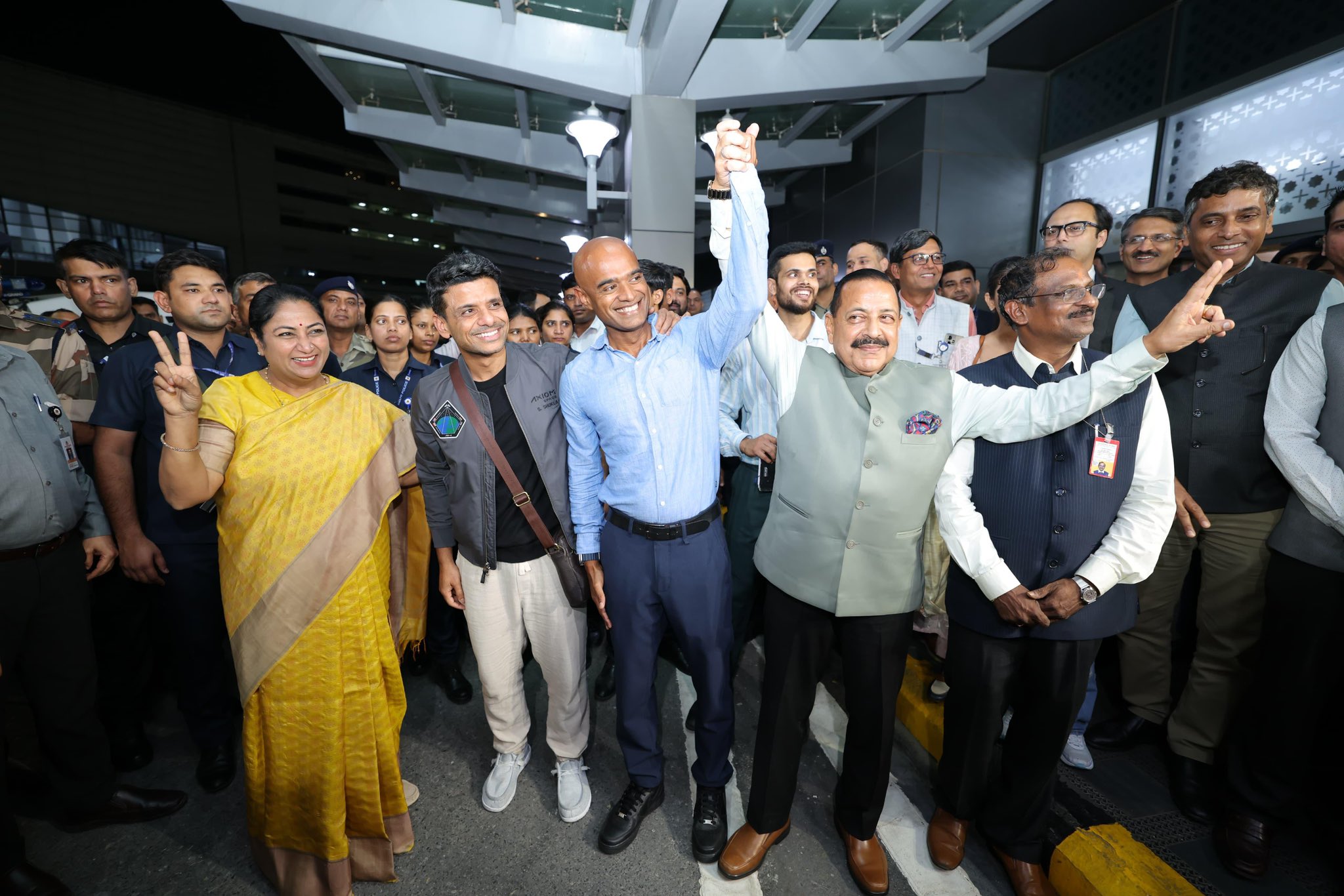 ग्रुप कैप्टन शुभांशु शुक्ला ऐतिहासिक आईएसएस मिशन के बाद नई दिल्ली पहुंचे