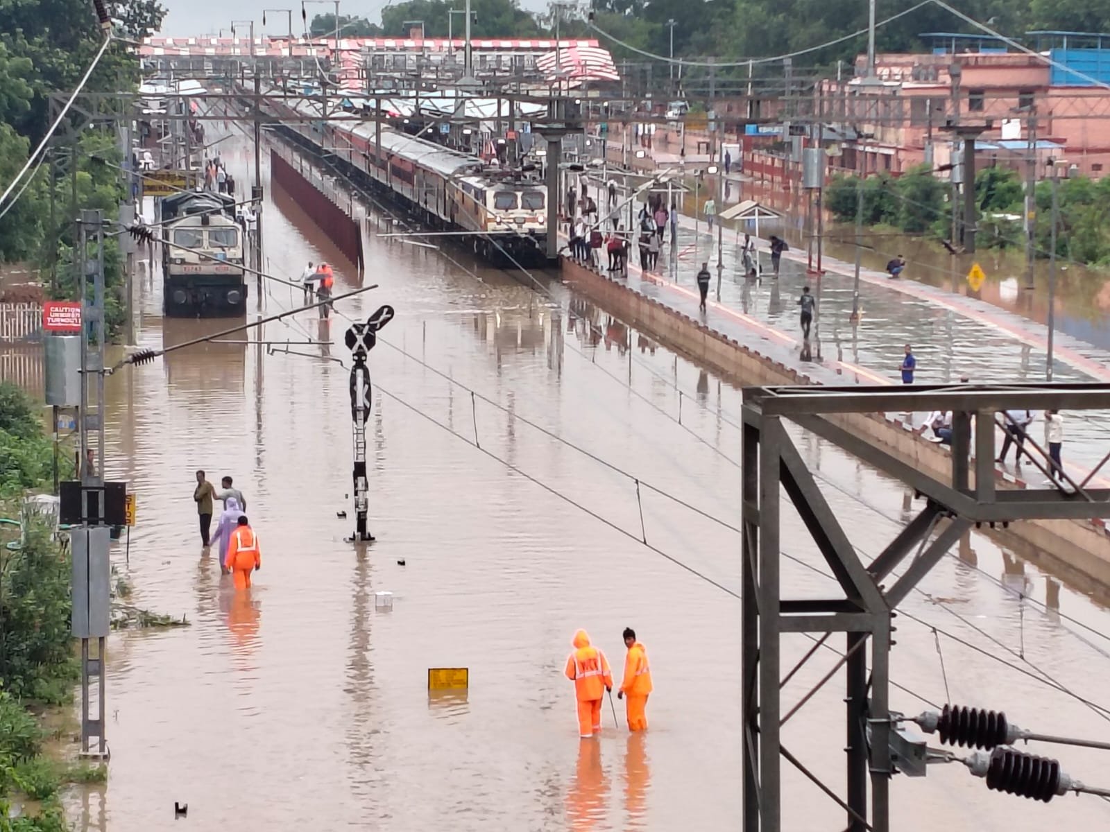 Flood like situation in parts of Rajasthan after heavy rain