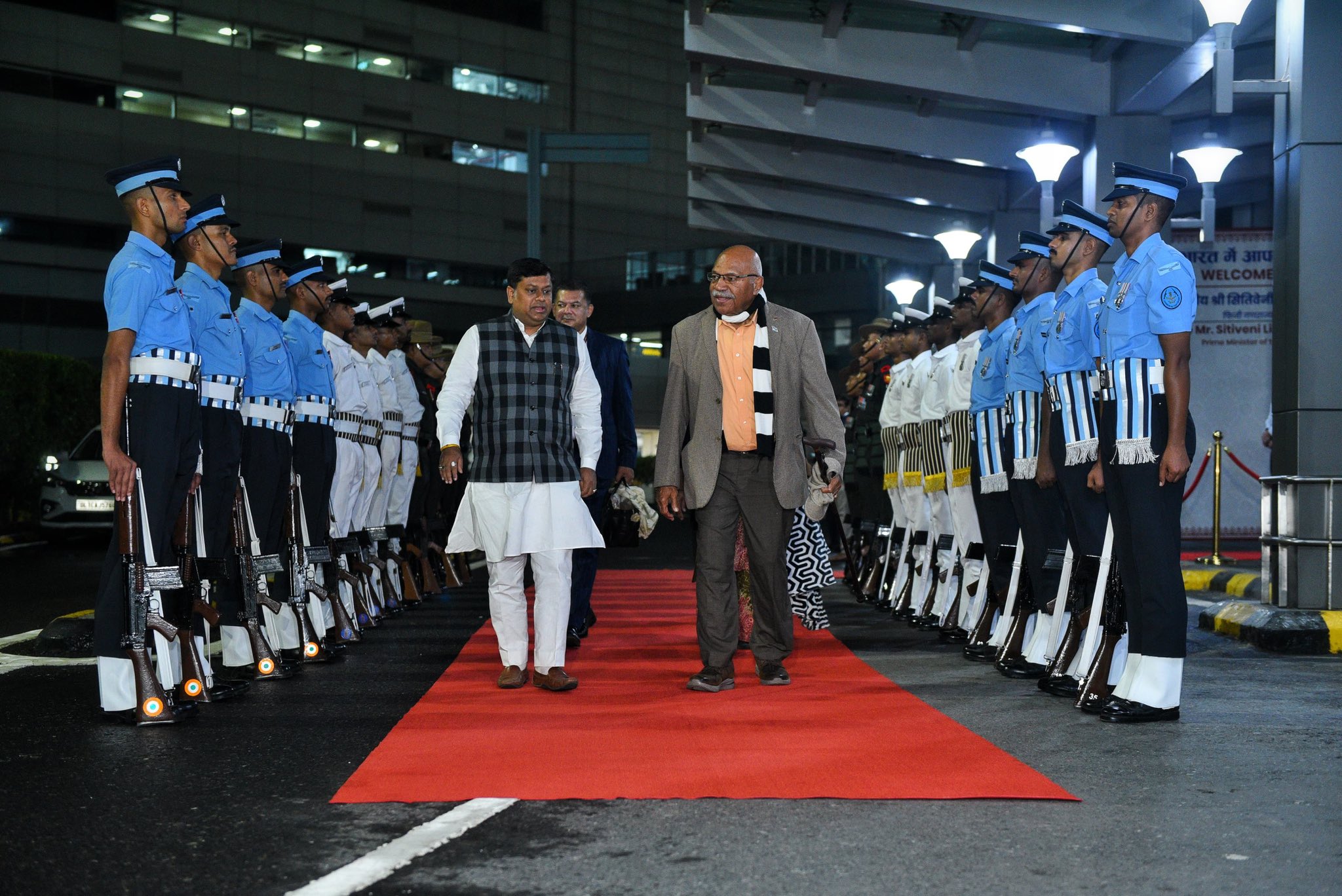 Fiji PM Sitiveni Rabuka arrives in Delhi for offical three-day visit