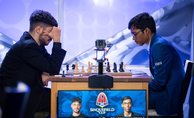 Indian Grandmaster Praggnanandhaa takes joint lead After Win over Firouzja